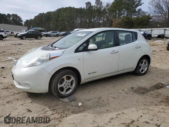2011 Nissan LEAF SL with VIN JN1AZ0CP4BT006990, listed as a Copart auction lot 41970945 with 70,805 mi miles and Clean Title. Bid and sale history available at carsss.com. Image 1.