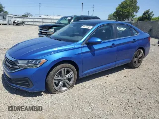 2024 Volkswagen Jetta SE with VIN 3VW7M7BU4RM097495, listed as a Copart auction lot 56818645 with 6,762 mi miles and Salvage title. Bid and sale history available at DreamBid. Image 1.
