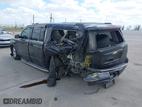 2015 Chevrolet Suburban LTZ with VIN 1GNSCKKC9FR500933, listed as a IAAI auction lot 41830980 with 169,217 mi miles and . Bid and sale history available at DreamBid. Image 3.
