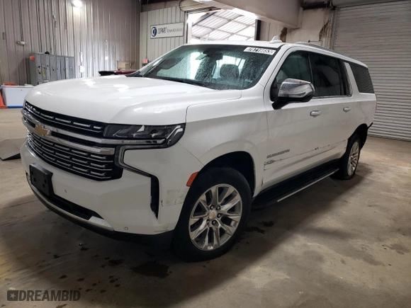2022 Chevrolet Suburban Premier with VIN 1GNSKFKD4NR216806, listed as a Copart auction lot 78716653 with 61,582 mi miles and Clean Title. Bid and sale history available at carsss.com. Image 1.