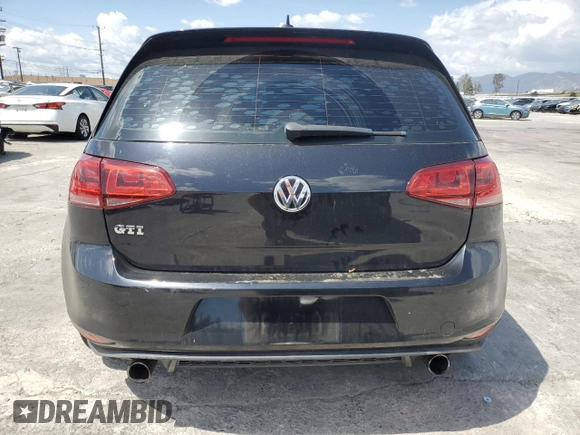 2017 Volkswagen Golf GTI S with VIN 3VW4T7AUXHM065625, listed as a Copart auction lot 51281695 with 94,229 mi miles and Salvage Title. Bid and sale history available at carsss.com. Image 6.