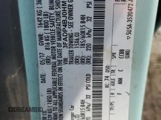 2017 Ford Fiesta SE с VIN 3FADP4BJ0HM135309, выставлен на аукционе Copart как лот 61085415 с пробегом 121 748 миль миль и Чистый • Clean title. История ставок и продаж доступна на DreamBid. Изображение 12.