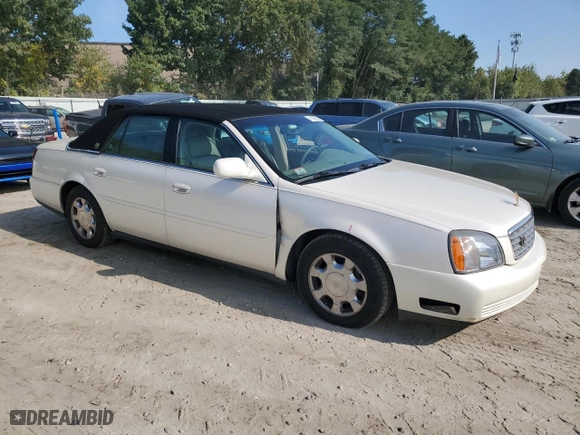 2001 Cadillac DeVille with VIN 1G6KD54YX1U158322, listed as a Copart auction lot 71097694 with 64,731 mi miles and Clean Title. Bid and sale history available at carsss.com. Image 4.