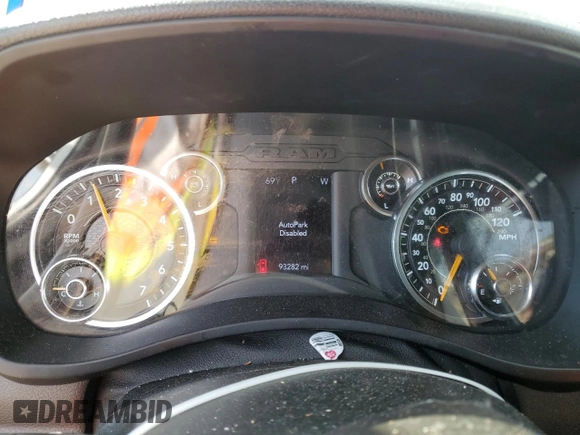 2022 Ram 3500 Tradesman with VIN 3C7WR3GJXNG226570, listed as a Copart auction lot 81580414 with 93,282 mi miles and Salvage Title. Bid and sale history available at carsss.com. Image 9.