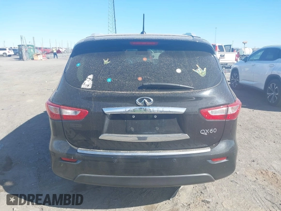 2015 Infiniti QX60 with VIN 5N1AL0MM2FC540171, listed as a IAAI auction lot 41857124 with 124,964 mi miles. Bid and sale history available at carsss.com. Image 16.