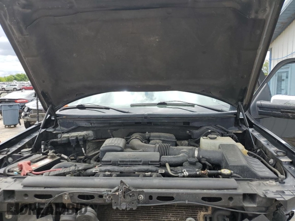 2010 Ford F-150 XL with VIN 1FTFW1EV7AKA98081, listed as a Copart auction lot 58248075 with 262,250 mi miles and Salvage title. Bid and sale history available at DreamBid. Image 11.