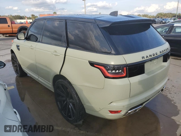 2022 Land Rover Range Rover Sport SVR with VIN SALWZ2RE0NA216483, listed as a Copart auction lot 73720854 with Not Provided miles and Non Repairable. Bid and sale history available at DreamBid. Image 2.