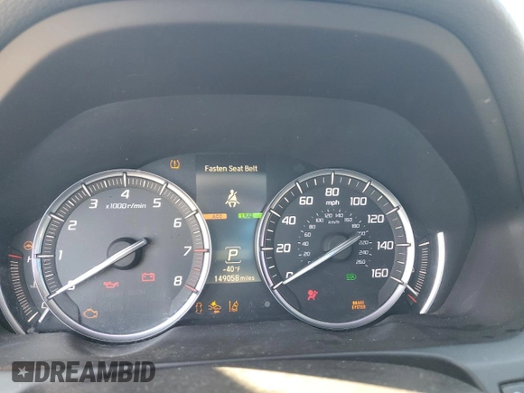 2018 Acura TLX w/Technology Pkg with VIN 19UUB1F50JA004521, listed as a Copart auction lot 46089065 with 149,058 mi miles and Salvage Title. Bid and sale history available at carsss.com. Image 9.