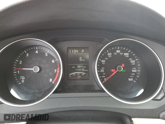 2015 Volkswagen Jetta SE with VIN 3VWD17AJ5FM315331, listed as a Copart auction lot 65616245 with 114,436 mi miles and Salvage title. Bid and sale history available at DreamBid. Image 9.