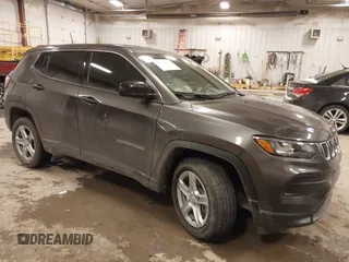 2023 Jeep Compass Sport with VIN 3C4NJDAN8PT531397, listed as a IAAI auction lot 41545093 with 9,915 mi miles and . Bid and sale history available at DreamBid. Image 1.