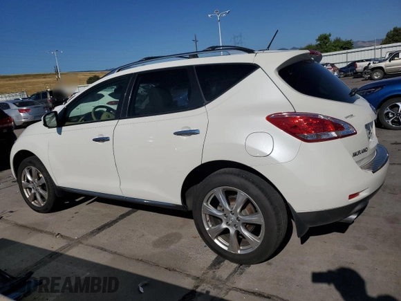 2013 Nissan Murano SV with VIN JN8AZ1MWXDW310047, listed as a Copart auction lot 69768364 with 69,999 mi miles and Salvage Title. Bid and sale history available at carsss.com. Image 2.