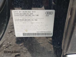 2014 Audi Q5 with VIN WA1CFBFP6EA044866, listed as a IAAI auction lot 40602539 with 99,143 mi miles and . Bid and sale history available at DreamBid. Image 9.