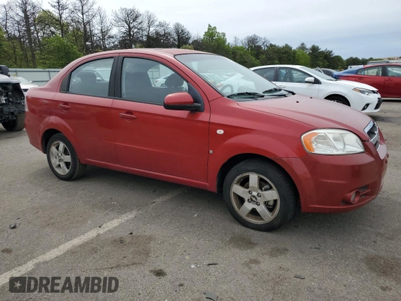 2007 Chevrolet Aveo LT z VIN KL1TG56667B171567, wystawiony jako Copart lot #58688855 z przebiegiem 82 049 mil mil oraz Tytuł czysty. Historia ofert i sprzedaży dostępna na DreamBid. Obrazek 4.