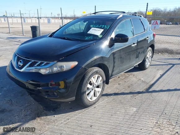 2011 Nissan Murano SV with VIN JN8AZ1MW4BW160224, listed as a IAAI auction lot 41661937 with 96,084 mi miles. Bid and sale history available at carsss.com. Image 2.