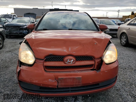 2008 Hyundai Accent GS with VIN KMHCM36C88U068079, listed as a Copart auction lot 47490165 with 196,818 mi miles and Salvage Title. Bid and sale history available at carsss.com. Image 5.