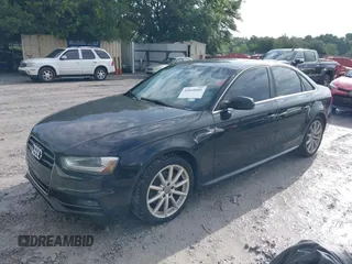 2014 Audi A4 Premium Plus with VIN WAUFFAFL0EN029084, listed as a IAAI auction lot 42644601 with 128,551 mi miles and . Bid and sale history available at DreamBid. Image 2.