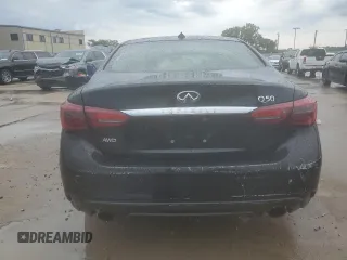 2020 Infiniti Q50 Luxe with VIN JN1EV7AR0LM253719, listed as a Copart auction lot 70259344 with 50,958 mi miles and Salvage title. Bid and sale history available at DreamBid. Image 6.