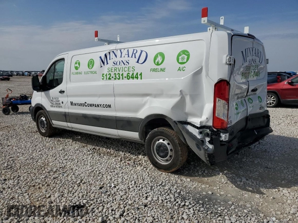 2024 Ford Transit Cargo with VIN 1FTYE1Y85RKA92213, listed as a Copart auction lot 51353935 with 4,645 mi miles and Salvage Title. Bid and sale history available at carsss.com. Image 3.