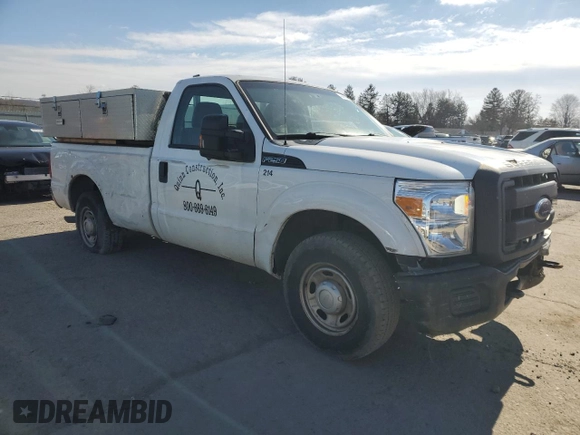 2014 Ford Super Duty F-250 SRW XL with VIN 1FTBF2A61EEA88623, listed as a Copart auction lot 44468835 with 280,258 mi miles and Salvage Title. Bid and sale history available at carsss.com. Image 4.