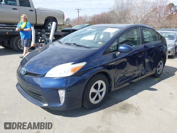 2013 Toyota Prius One with VIN JTDKN3DU9D0344912, listed as a IAAI auction lot 41623973 with 144,660 mi miles and . Bid and sale history available at DreamBid. Image 2.