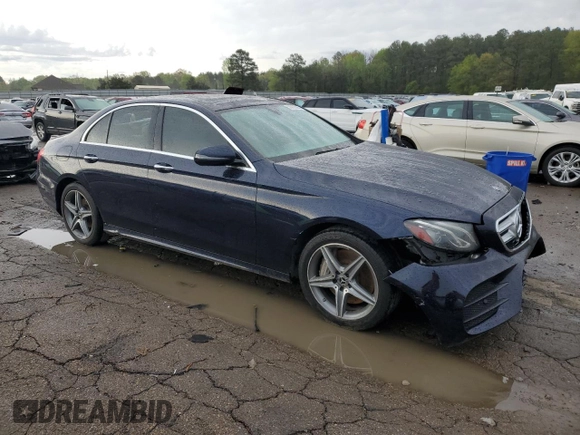 2018 Mercedes-Benz E with VIN WDDZF4KB5JA387867, listed as a Copart auction lot 50929855 with 101,128 mi miles and Salvage Title. Bid and sale history available at carsss.com. Image 4.