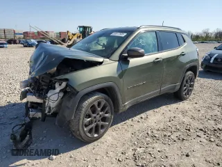 2021 Jeep Compass 80th Anniversary with VIN 3C4NJDEB4MT579328, listed as a Copart auction lot 53617505 with Not provided miles and Salvage title. Bid and sale history available at DreamBid. Image 1.