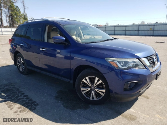 2017 Nissan Pathfinder SV with VIN 5N1DR2MN7HC901932, listed as a Copart auction lot 48744555 with 87,055 mi miles and Clean Title. Bid and sale history available at carsss.com. Image 4.