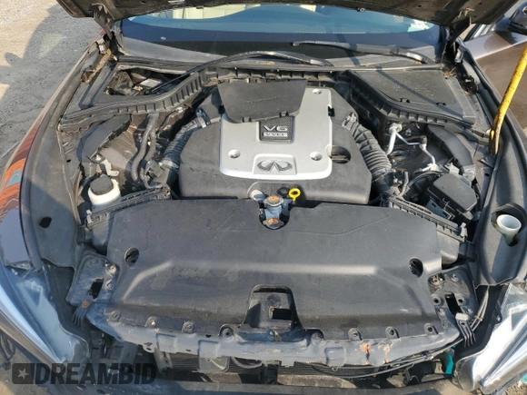 2014 Infiniti Q50 Premium with VIN JN1BV7ARXEM680167, listed as a Copart auction lot 59702095 with 108,196 mi miles and Salvage title. Bid and sale history available at DreamBid. Image 11.