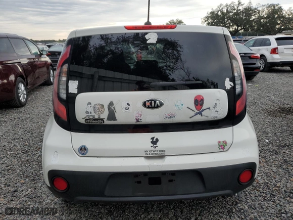 2017 Kia Soul with VIN KNDJN2A27H7479263, listed as a Copart auction lot 82347153 with 68,734 mi miles and Salvage Title. Bid and sale history available at carsss.com. Image 6.