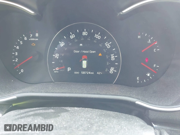 2014 Kia Sorento LX with VIN 5XYKTDA61EG475569, listed as a IAAI auction lot 41924158 with 58,724 mi miles and . Bid and sale history available at carsss.com. Image 7.