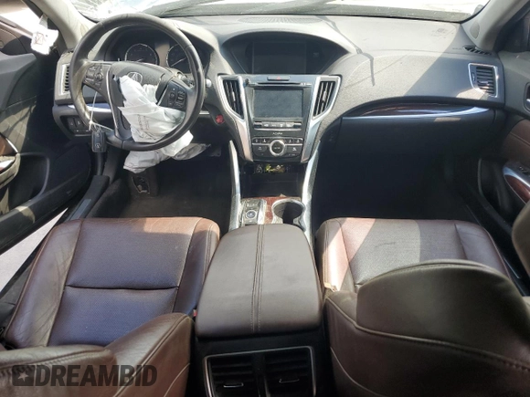 2015 Acura TLX Technology z VIN 19UUB2F58FA005624, wystawiony jako Copart lot #55233605 z przebiegiem Nie podano mil oraz Szkoda całkowita • Salvage title. Historia ofert i sprzedaży dostępna na DreamBid. Obrazek 8.