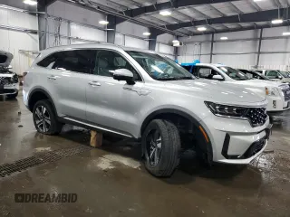 2024 Kia Sorento SX Prestige with VIN KNDRKDLG3R5247126, listed as a Copart auction lot 55260115 with 17,154 mi miles and Salvage title. Bid and sale history available at DreamBid. Image 4.