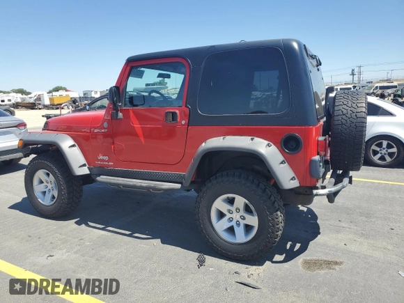 2004 Jeep Wrangler Sport with VIN 1J4FA49S24P720488, listed as a Copart auction lot 60331795 with 134,974 mi miles and Salvage title. Bid and sale history available at DreamBid. Image 2.