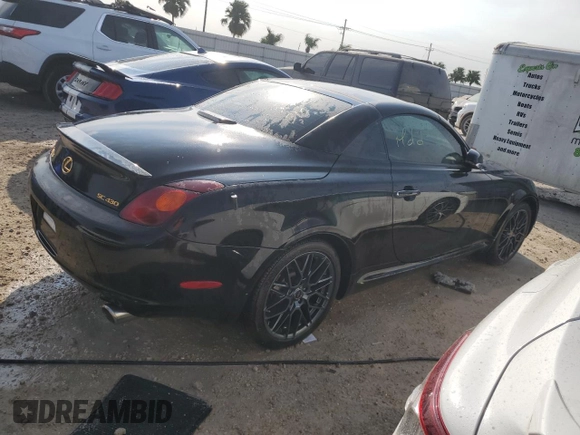 2002 Lexus SC 430 with VIN JTHFN48Y120033216, listed as a Copart auction lot 75189014 with Not Provided miles and Salvage Title. Bid and sale history available at DreamBid. Image 3.