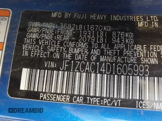 2013 Subaru BRZ Limited с VIN JF1ZCAC14D1605993, выставлен на аукционе IAAI как лот 42411581 с пробегом 123 911 миль миль и . История ставок и продаж доступна на DreamBid. Изображение 9.