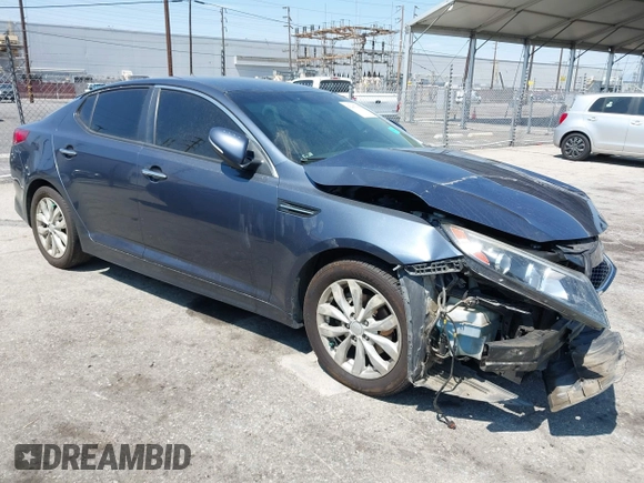 2015 Kia Optima LX with VIN 5XXGM4A70FG438174, listed as a IAAI auction lot 42267399 with 132,406 mi miles and . Bid and sale history available at DreamBid. Image 1.