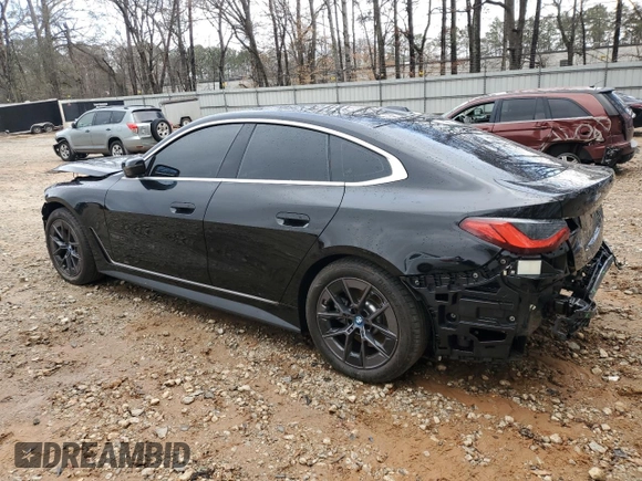 2024 BMW i4 eDrive35 z VIN WBY43AW05RFR71493, wystawiony jako Copart lot #47165825 z przebiegiem 2 353 mil mil oraz Szkoda całkowita • Salvage title. Historia ofert i sprzedaży dostępna na DreamBid. Obrazek 2.