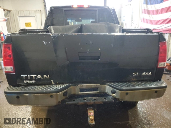 2011 Nissan Titan SL with VIN 1N6AA0ECXBN305433, listed as a Copart auction lot 47837825 with 344,919 mi miles and Salvage Title. Bid and sale history available at carsss.com. Image 6.