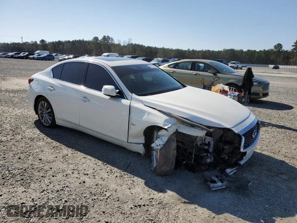 2019 Infiniti Q50 3.0t LUXE with VIN JN1EV7AP2KM518167, listed as a Copart auction lot 48712525 with 110,481 mi miles and Salvage Title. Bid and sale history available at carsss.com. Image 4.