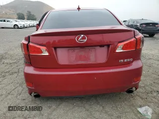 2013 Lexus IS 250 with VIN JTHBF5C26D5190413, listed as a Copart auction lot 59731095 with 194,651 mi miles and Salvage title. Bid and sale history available at DreamBid. Image 6.