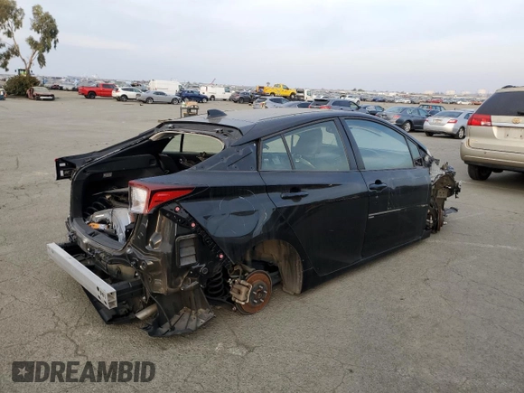 2022 Toyota Prius L Eco with VIN JTDKAMFU2N3178943, listed as a Copart auction lot 84765774 with 14,293 mi miles and Salvage Title. Bid and sale history available at carsss.com. Image 3.