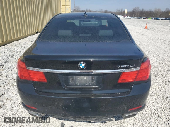 2012 BMW 7 Series 750Li xDrive with VIN WBAKC8C52CC437018, listed as a Copart auction lot 49253225 with 118,063 mi miles and Clean title. Bid and sale history available at DreamBid. Image 6.
