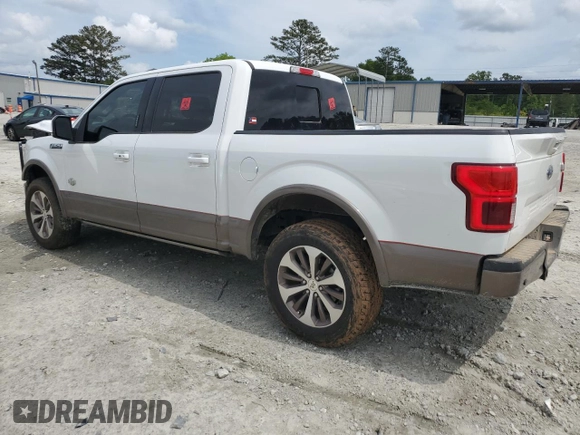 2019 Ford F-150 XL with VIN 1FTEW1C41KFB19166, listed as a Copart auction lot 53800144 with 97,876 mi miles and Salvage Title. Bid and sale history available at DreamBid. Image 2.
