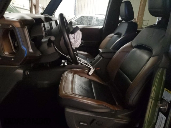 2022 Ford Bronco with VIN 1FMDE5DH1NLB59322, listed as a Copart auction lot 57809495 with 64,094 mi miles and Salvage title. Bid and sale history available at DreamBid. Image 7.