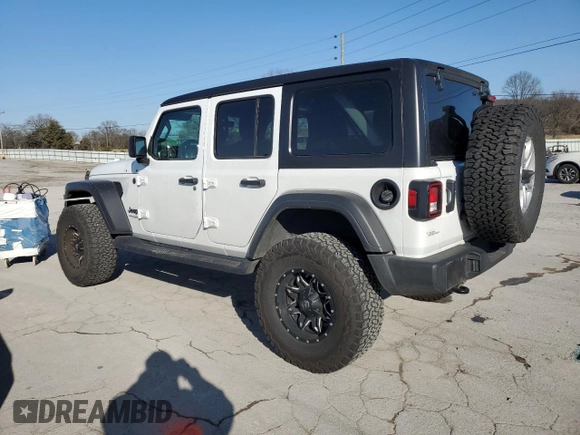 2022 Jeep Wrangler Unlimited Sport with VIN 1C4HJXDG6NW201051, listed as a Copart auction lot 42795565 with 30,197 mi miles and Salvage Title. Bid and sale history available at DreamBid. Image 2.