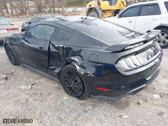 2020 Ford Mustang EcoBoost with VIN 1FA6P8TH7L5129372, listed as a IAAI auction lot 41095507 with NaN miles. Bid and sale history available at carsss.com. Image 3.