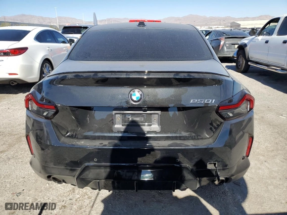 2024 BMW 2 Series 230i with VIN 3MW23CM07R8E89279, listed as a Copart auction lot 44823465 with 4,481 mi miles and Salvage Title. Bid and sale history available at carsss.com. Image 6.