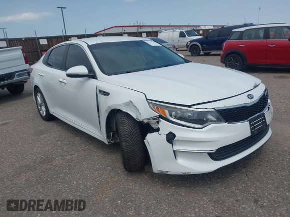 2017 Kia Optima LX z VIN 5XXGT4L38HG173231, wystawiony jako IAAI lot #42340849 z przebiegiem 100 174 mil mil oraz . Historia ofert i sprzedaży dostępna na DreamBid. Obrazek 1.