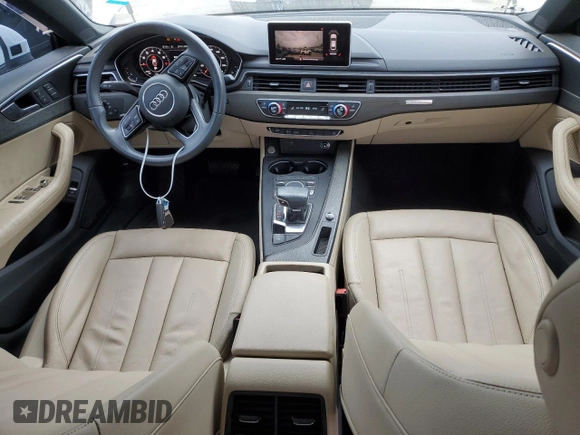 2019 Audi A5 Sportback Premium Plus with VIN WAUBNCF57KA035997, listed as a Copart auction lot 54532465 with 66,353 mi miles and Salvage Title. Bid and sale history available at carsss.com. Image 8.