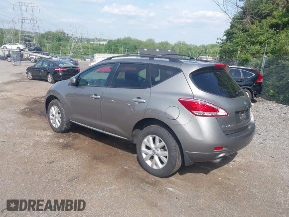 2012 Nissan Murano S with VIN JN8AZ1MWXCW209217, listed as a IAAI auction lot 42257746 with 125,637 mi miles and . Bid and sale history available at DreamBid. Image 3.